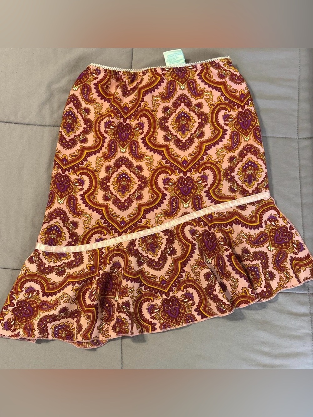 Vintage Y2K Mary Kate & Ashley Paisley Skirt Size 6X